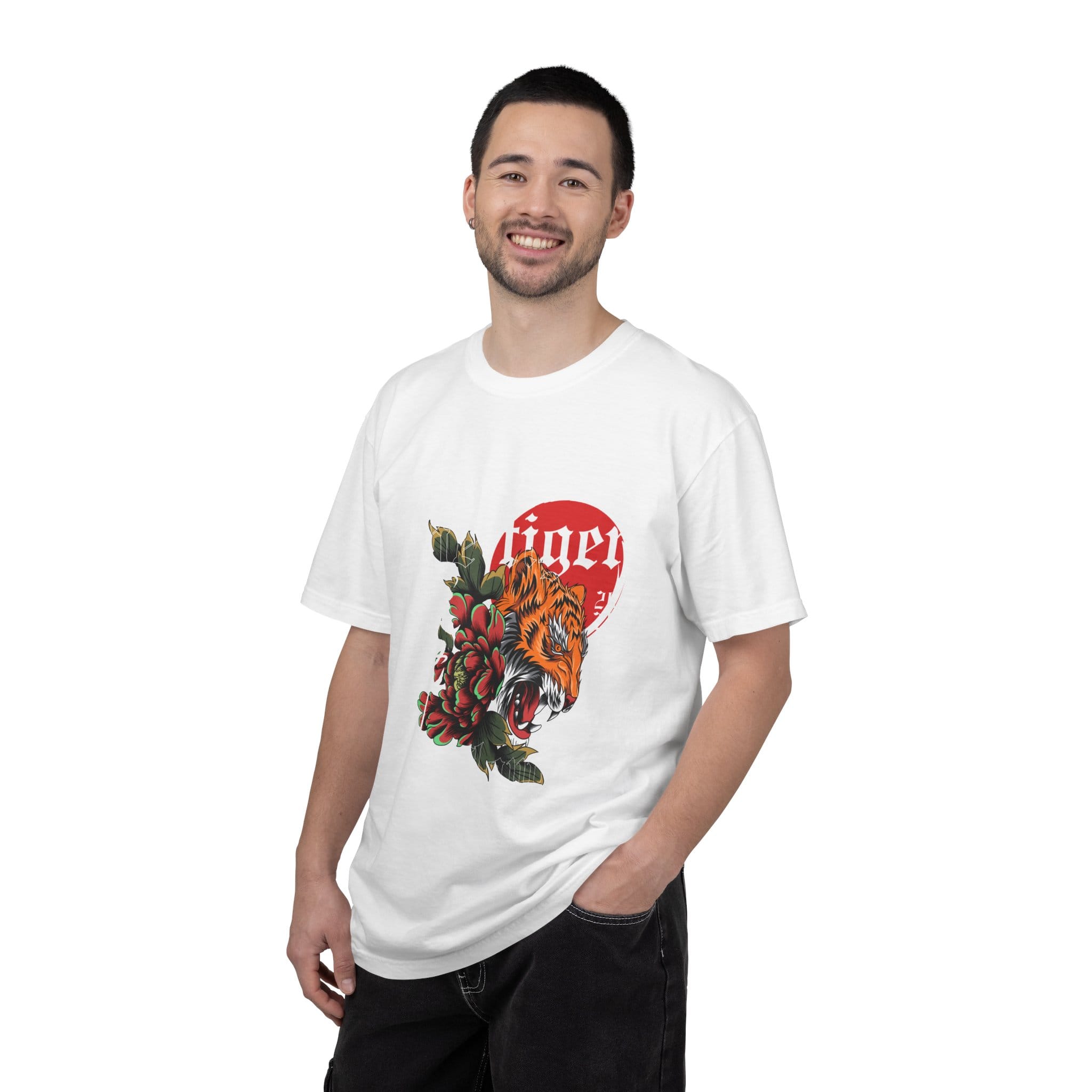 Tiger Floral T-Shirt — Roaring Tiger Graphic Tee - Image 7