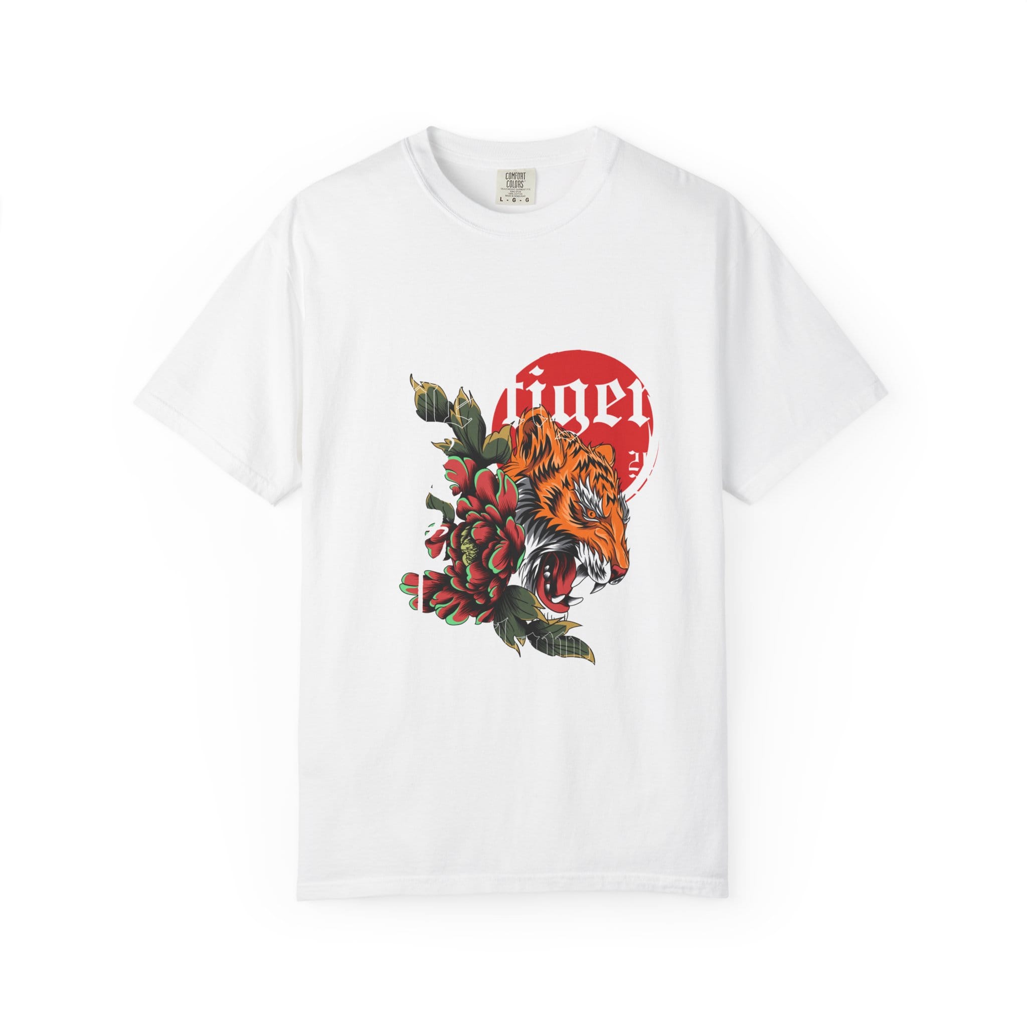Tiger Floral T-Shirt — Roaring Tiger Graphic Tee - Image 8