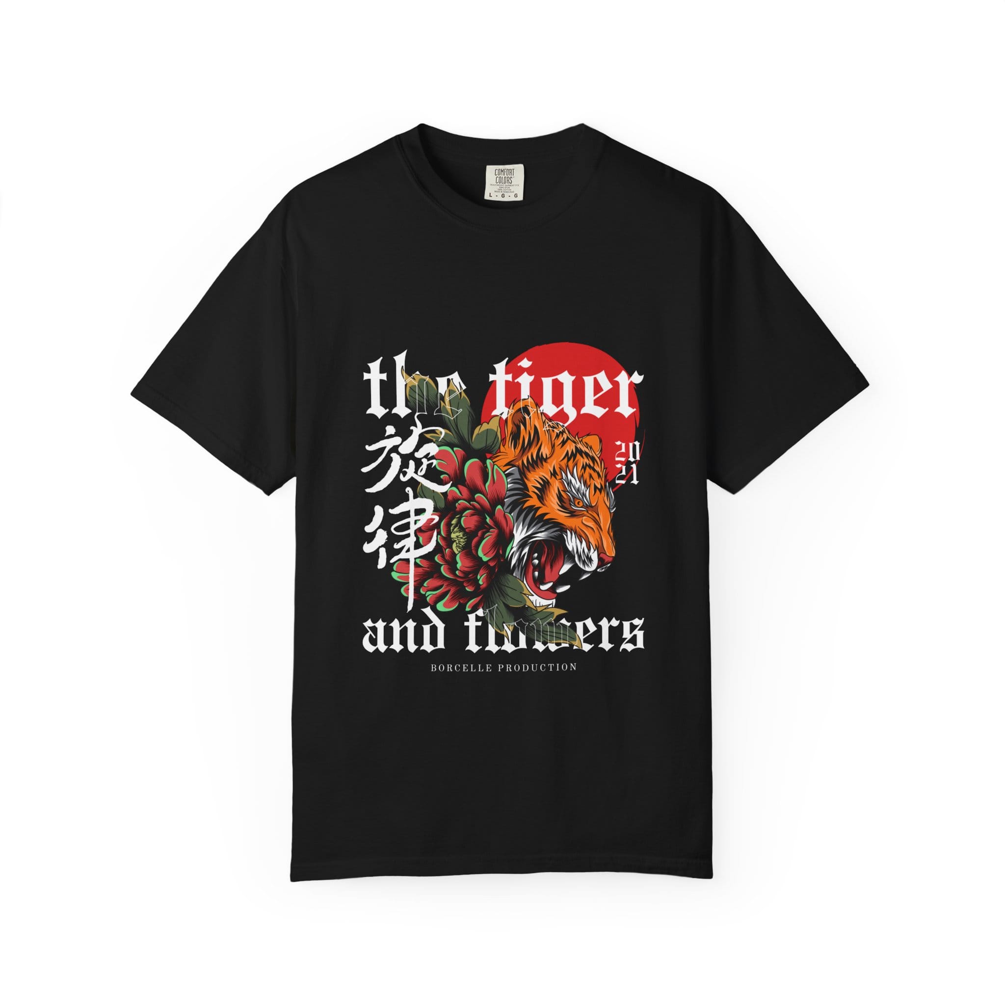 Copy of Tiger Floral T-Shirt — Roaring Tiger Graphic Tee - Image 2