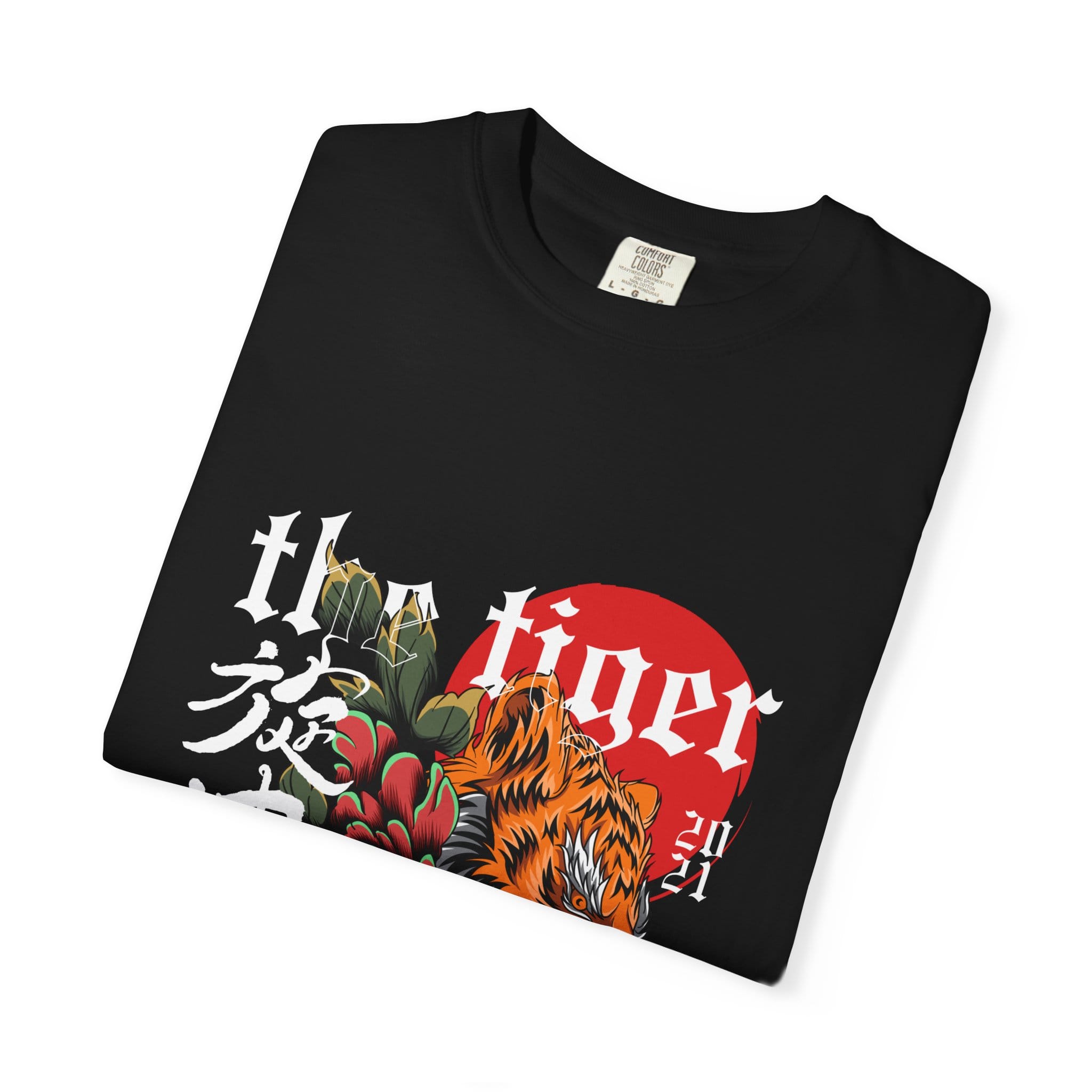 Tiger Floral T-Shirt — Roaring Tiger Graphic Tee - Image 4